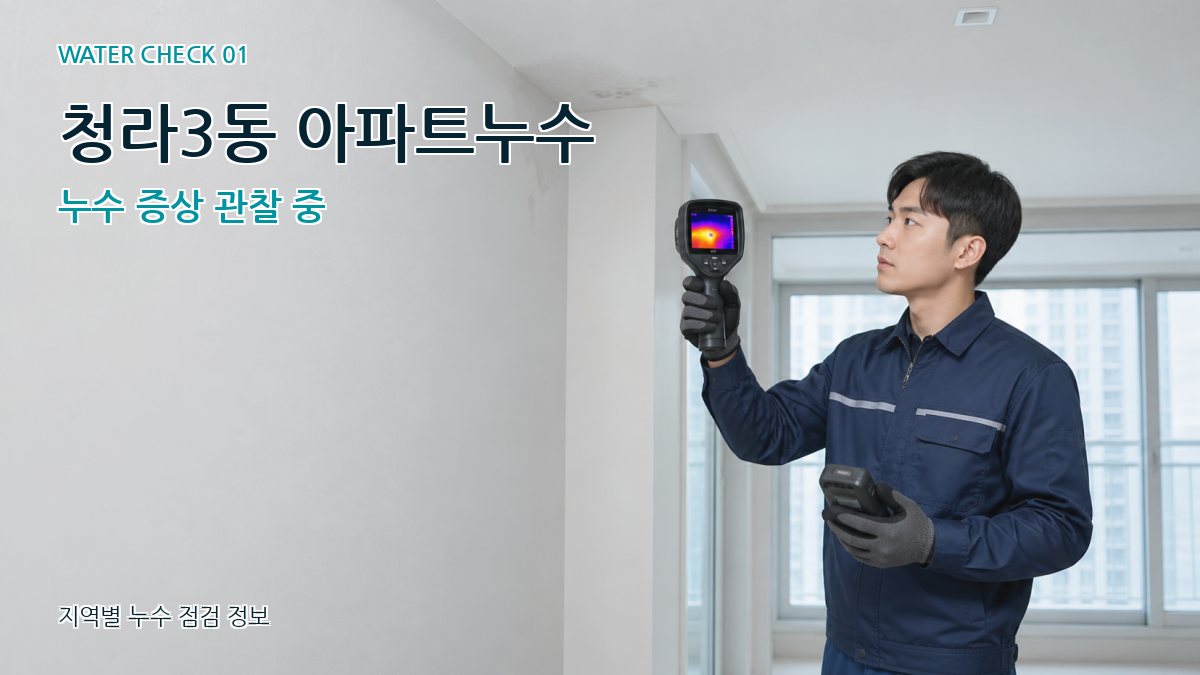 청라3동 아파트누수 누수탐지 이미지