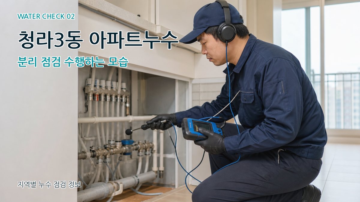 청라3동 화장실누수 누수탐지 이미지