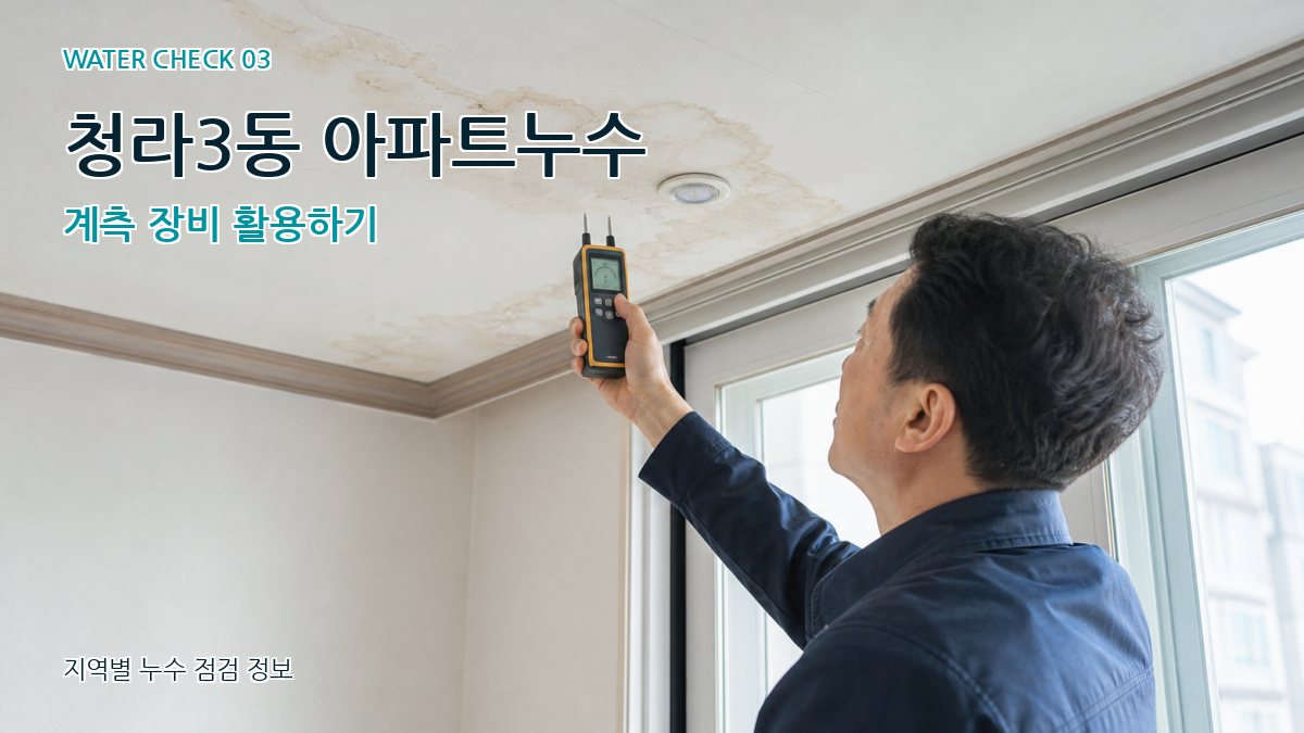 청라3동 천장누수 누수탐지 이미지