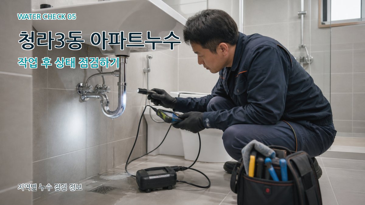 청라3동 누수공사 누수탐지 이미지