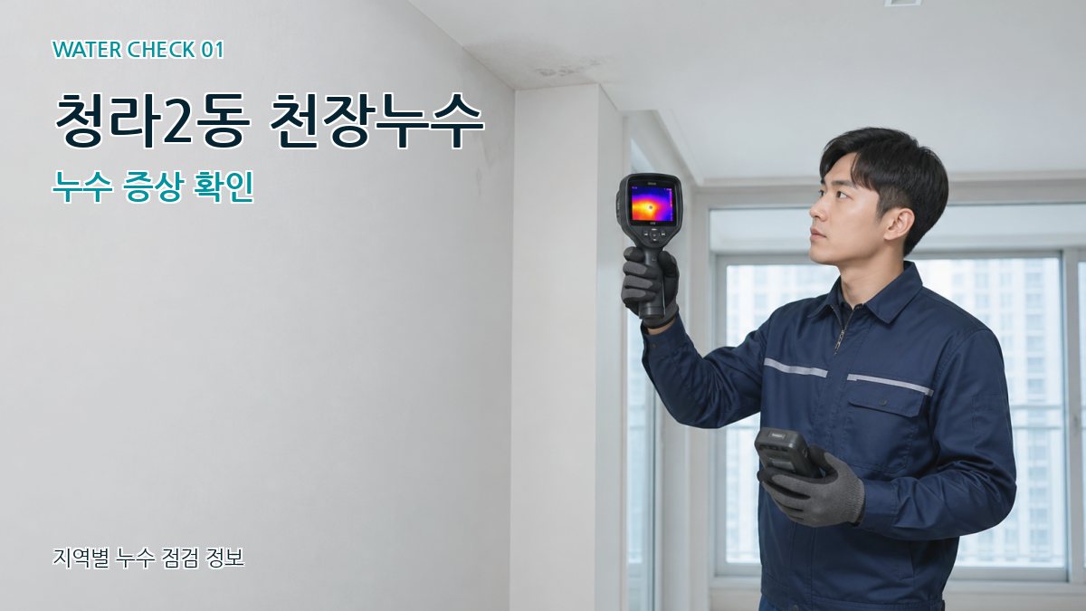 청라2동 아파트누수 누수탐지 이미지