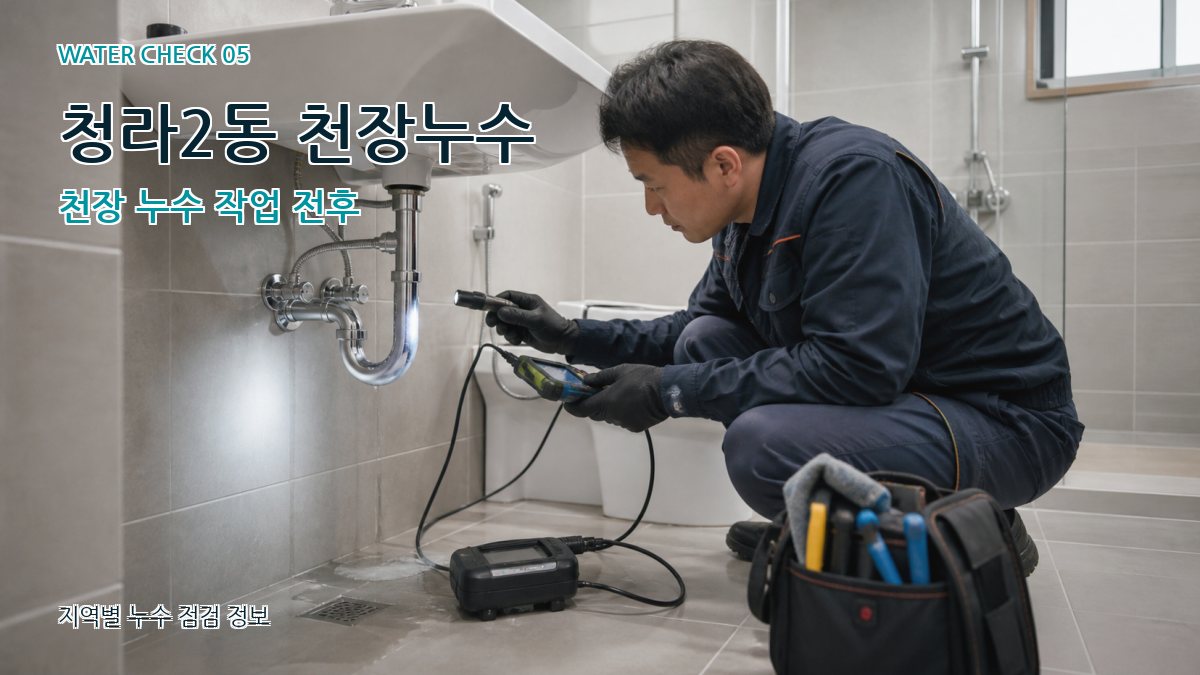 청라2동 누수공사 누수탐지 이미지