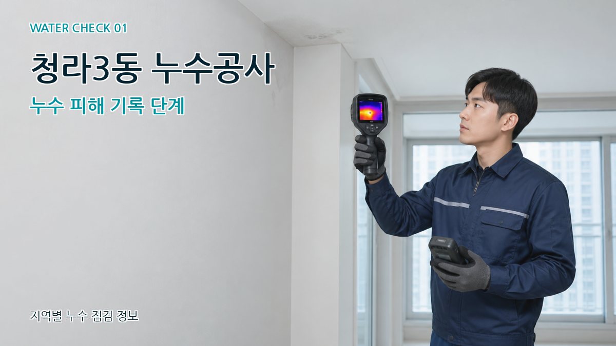 청라3동 아파트누수 누수탐지 이미지