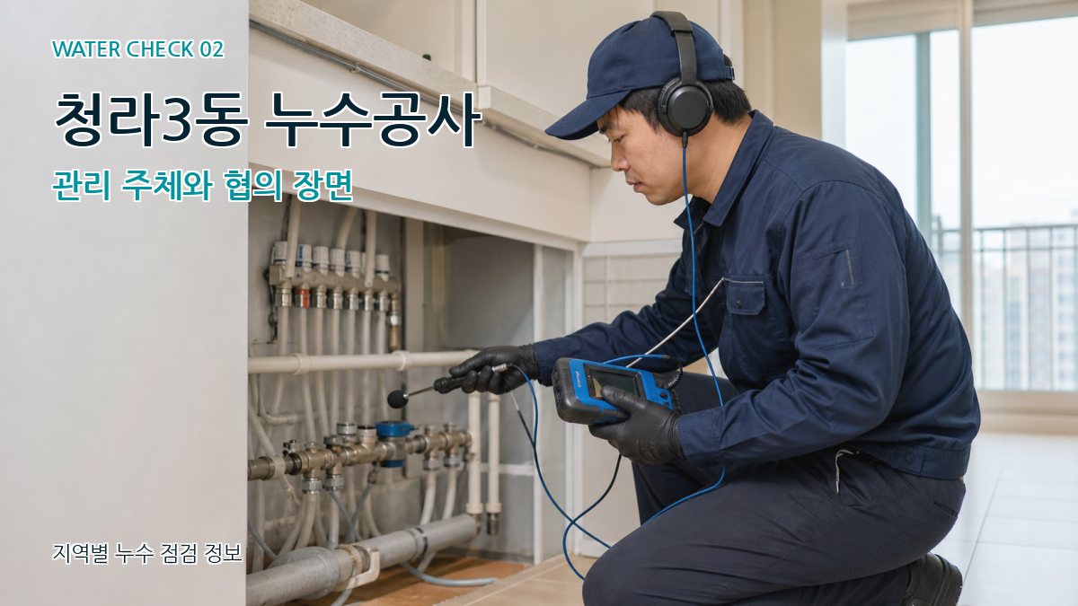 청라3동 화장실누수 누수탐지 이미지