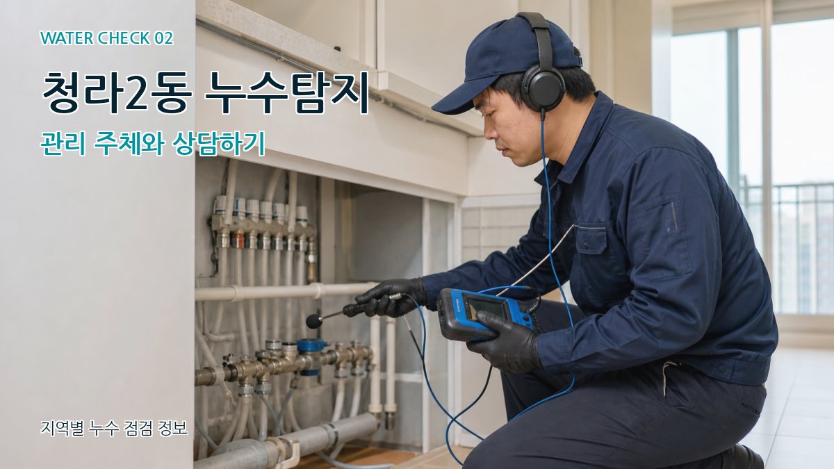 청라2동 화장실누수 누수탐지 이미지