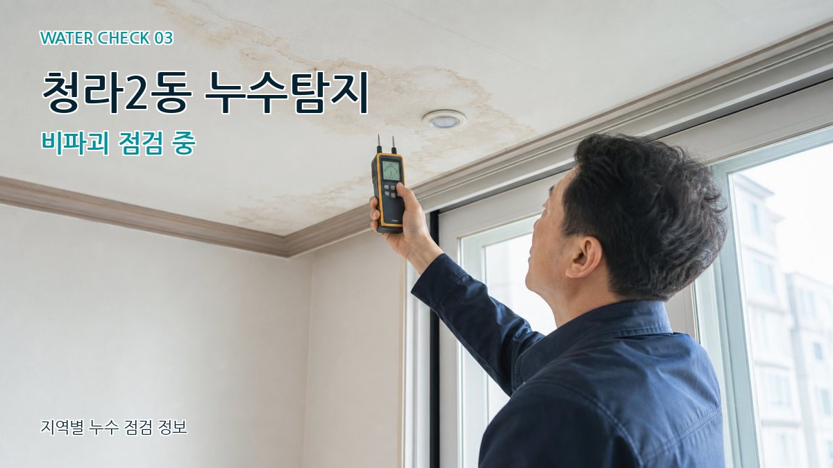 청라2동 천장누수 누수탐지 이미지