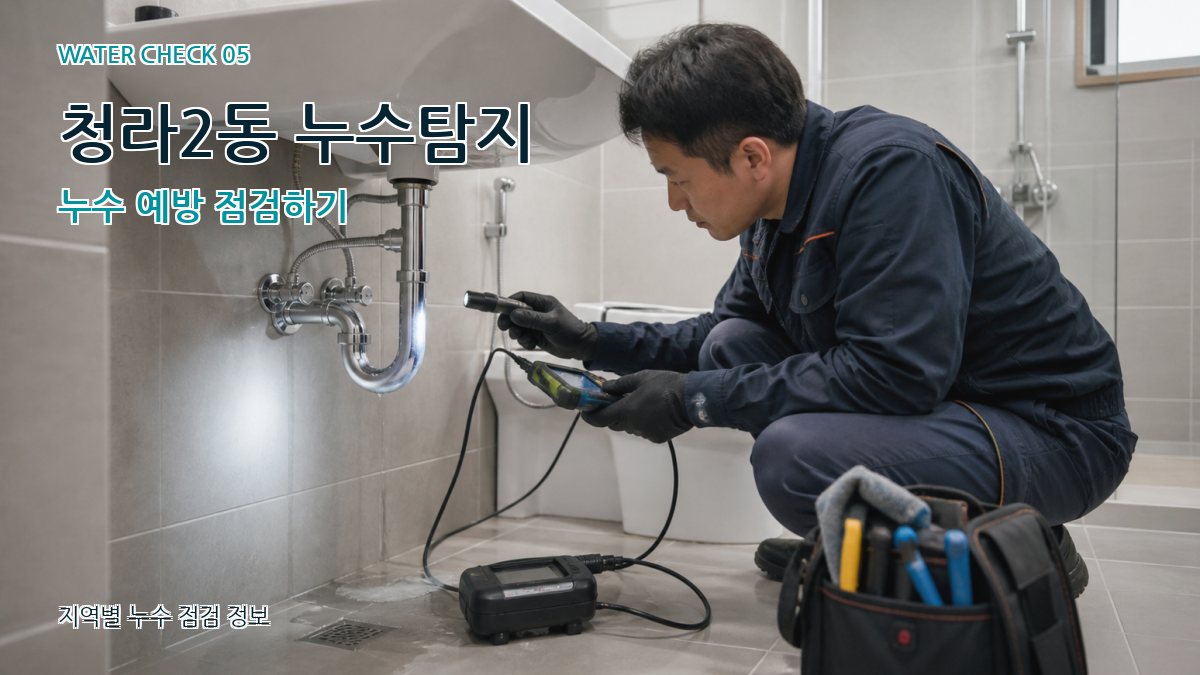 청라2동 누수공사 누수탐지 이미지