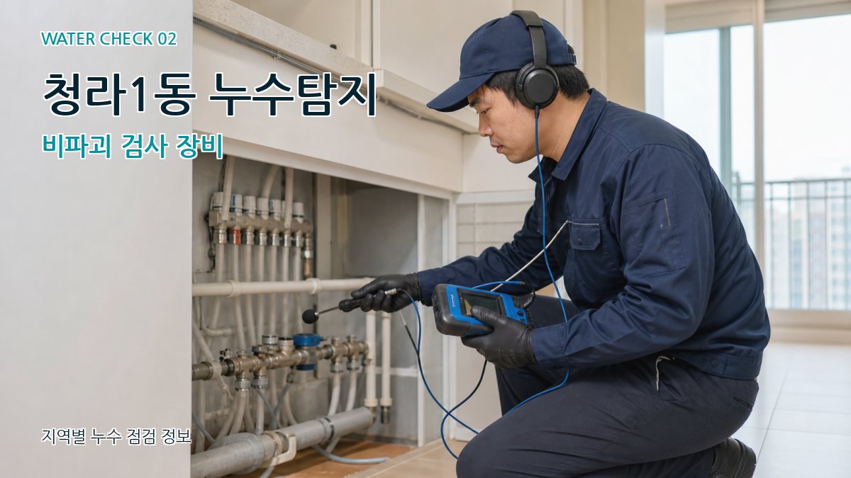 청라1동 화장실누수 누수탐지 이미지