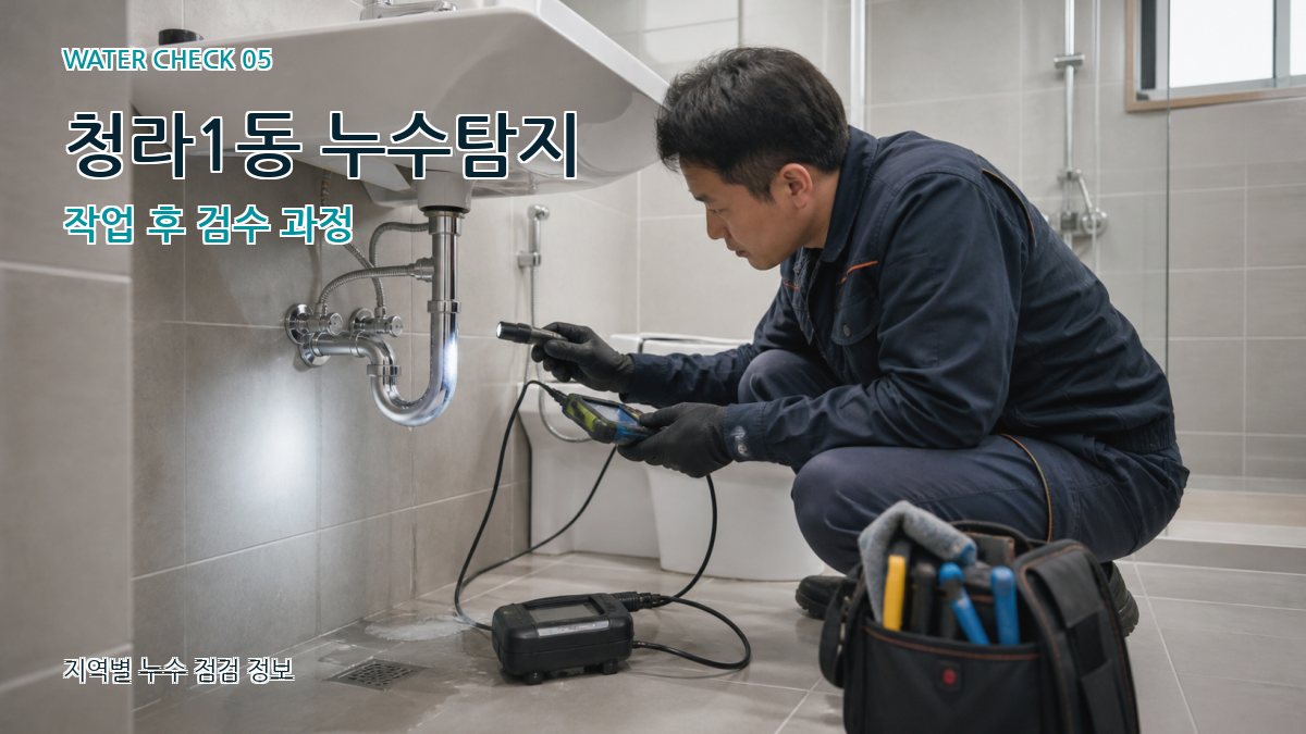 청라1동 누수공사 누수탐지 이미지