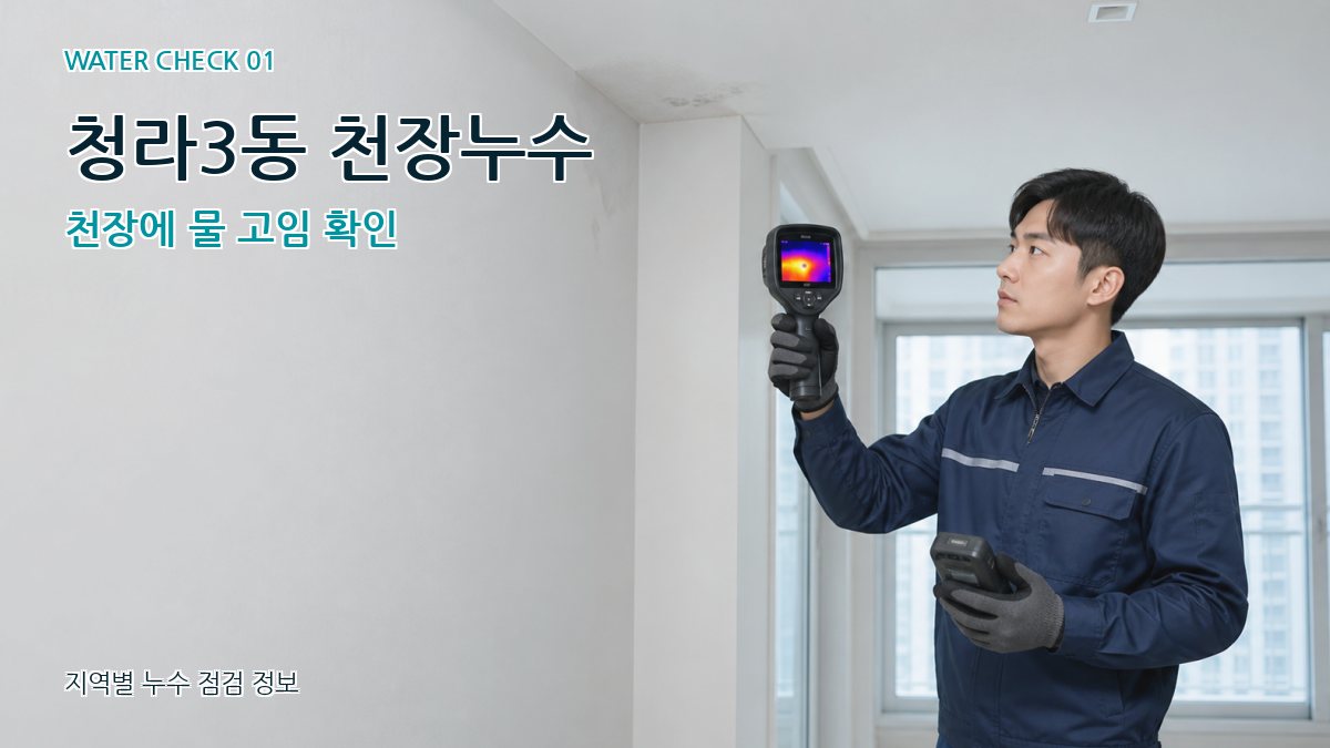 청라3동 아파트누수 누수탐지 이미지