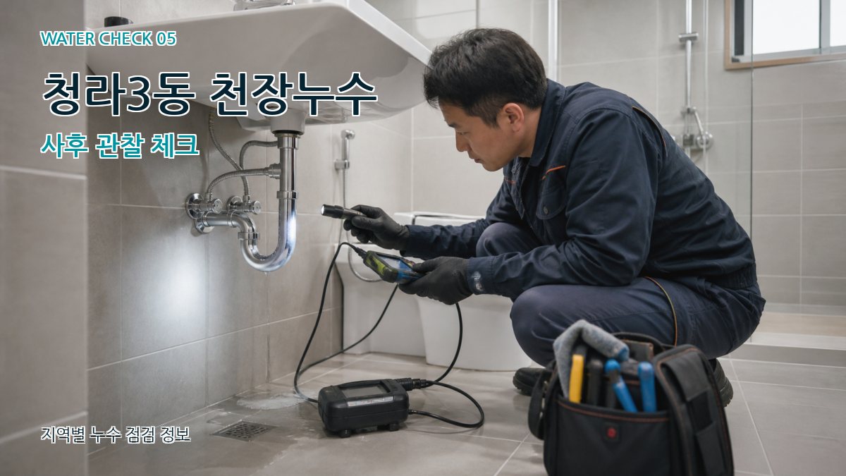 청라3동 누수공사 누수탐지 이미지