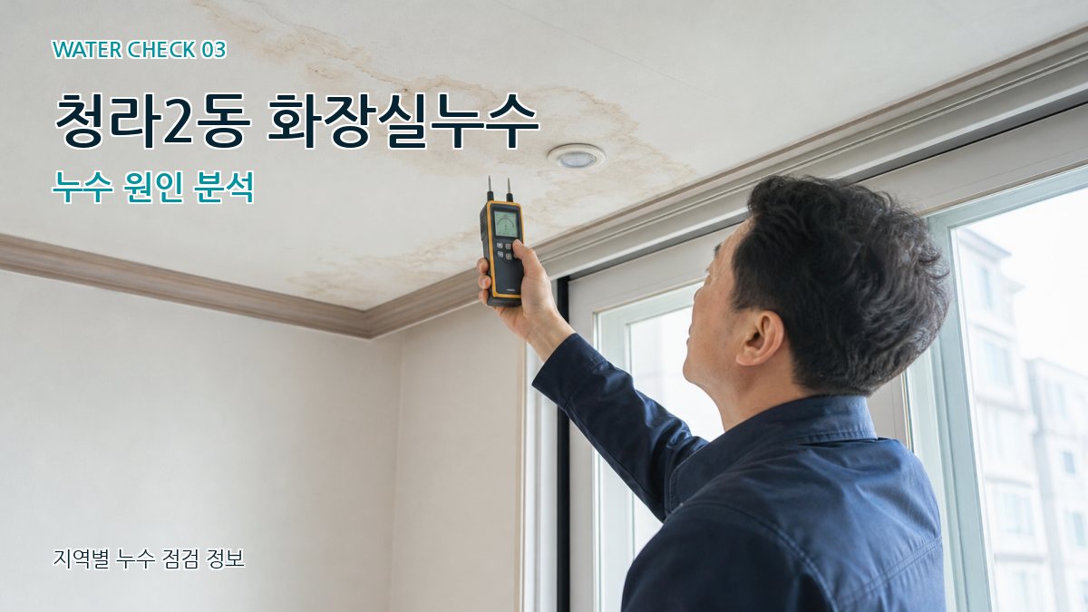 청라2동 천장누수 누수탐지 이미지