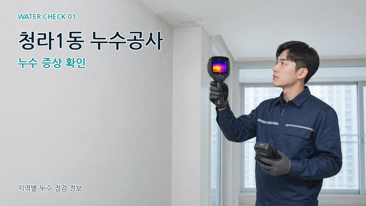 청라1동 아파트누수 누수탐지 이미지