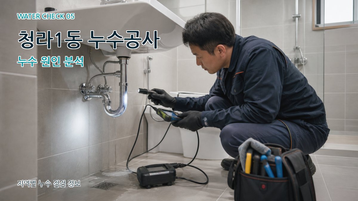 청라1동 누수공사 누수탐지 이미지