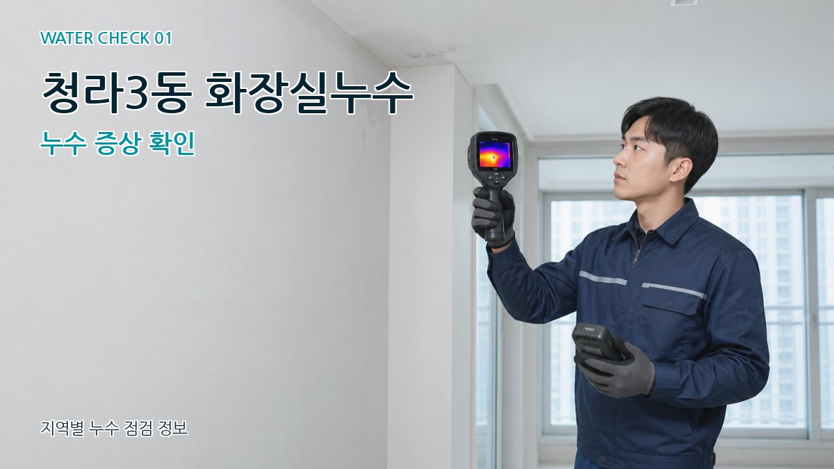 청라3동 아파트누수 누수탐지 이미지