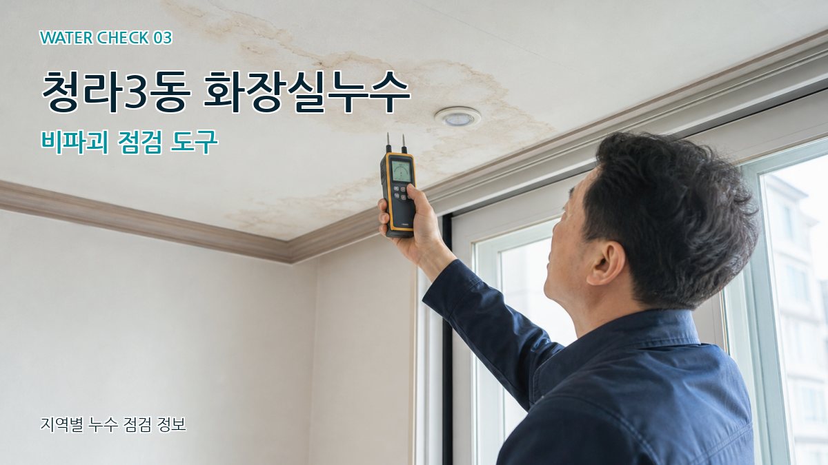 청라3동 천장누수 누수탐지 이미지