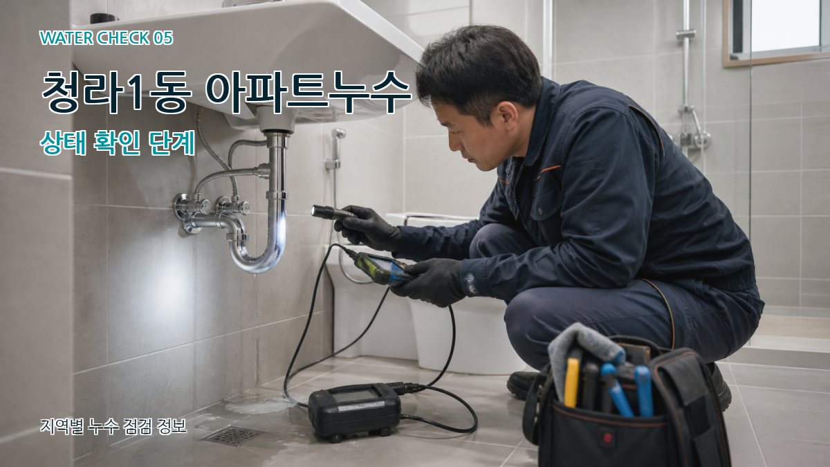 청라1동 누수공사 누수탐지 이미지