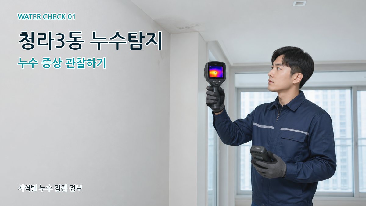 청라3동 아파트누수 누수탐지 이미지