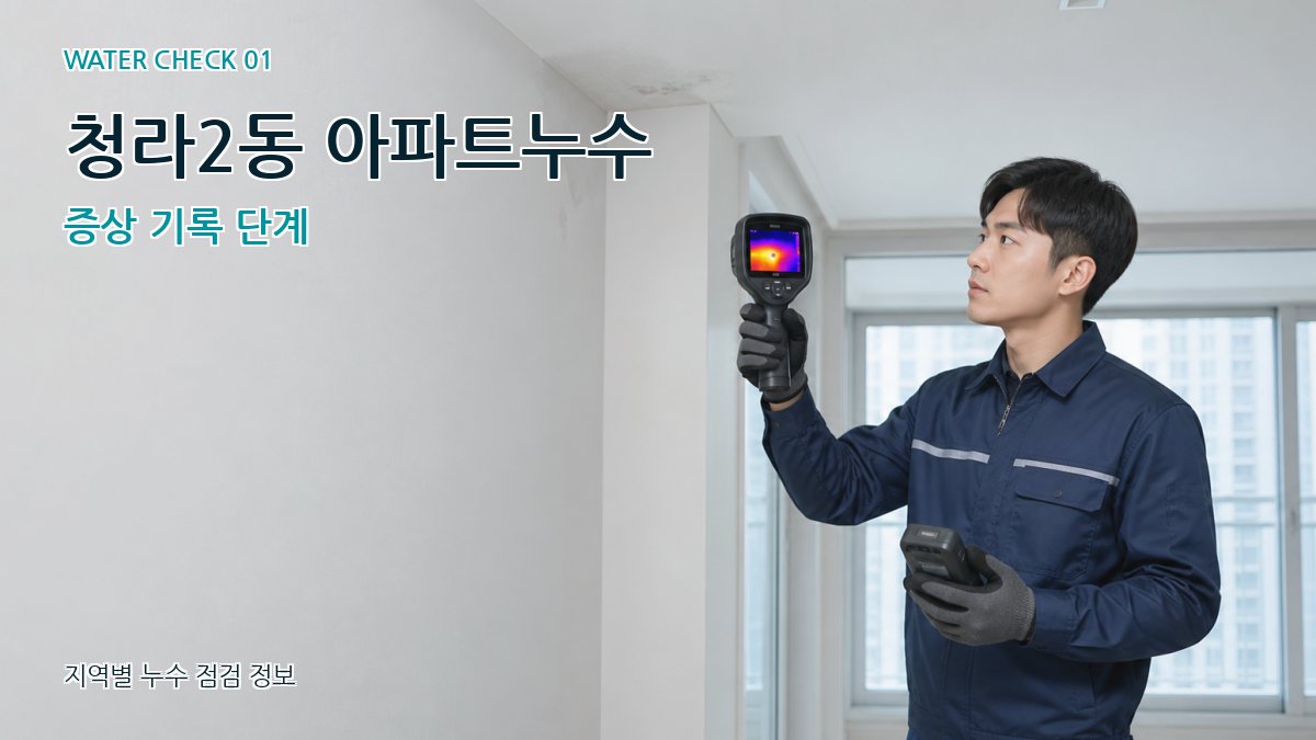 청라2동 아파트누수 누수탐지 이미지