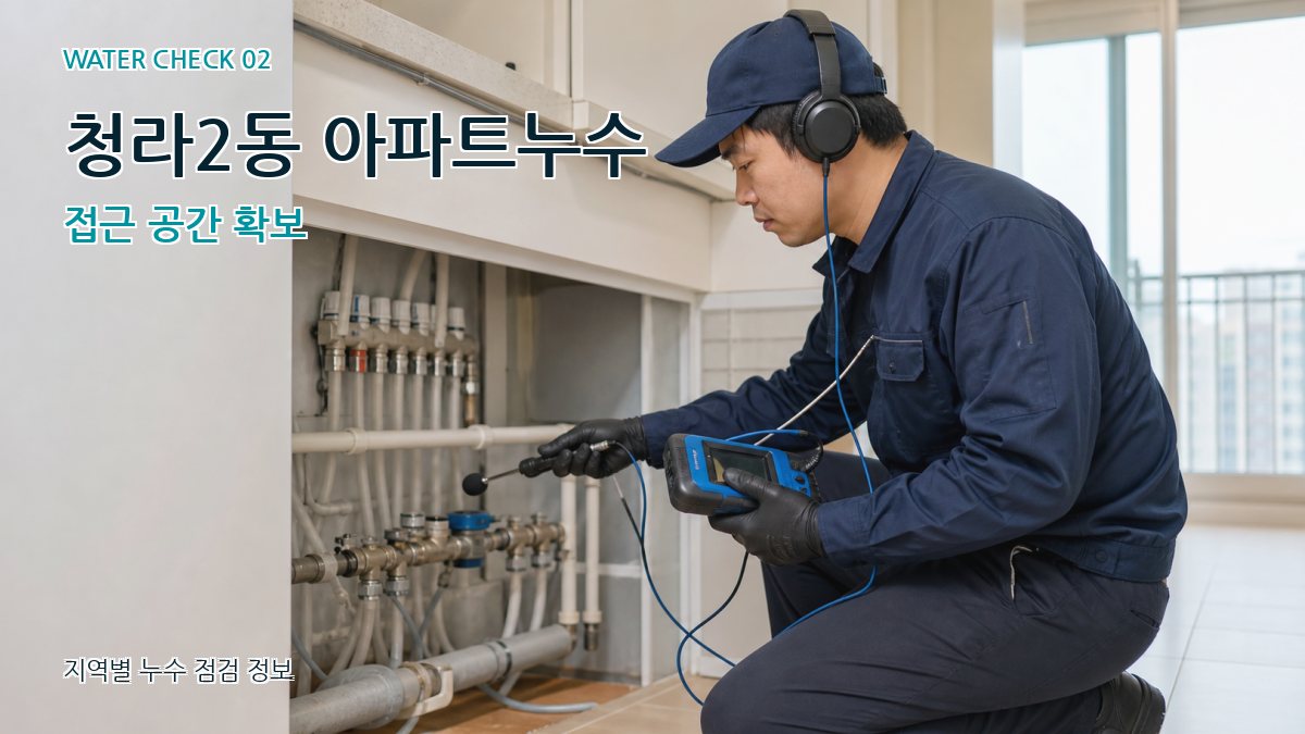청라2동 화장실누수 누수탐지 이미지