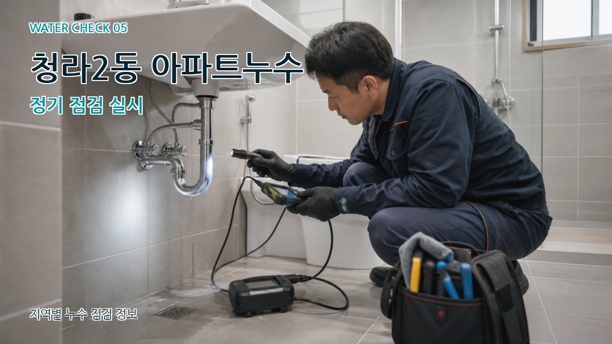 청라2동 누수공사 누수탐지 이미지