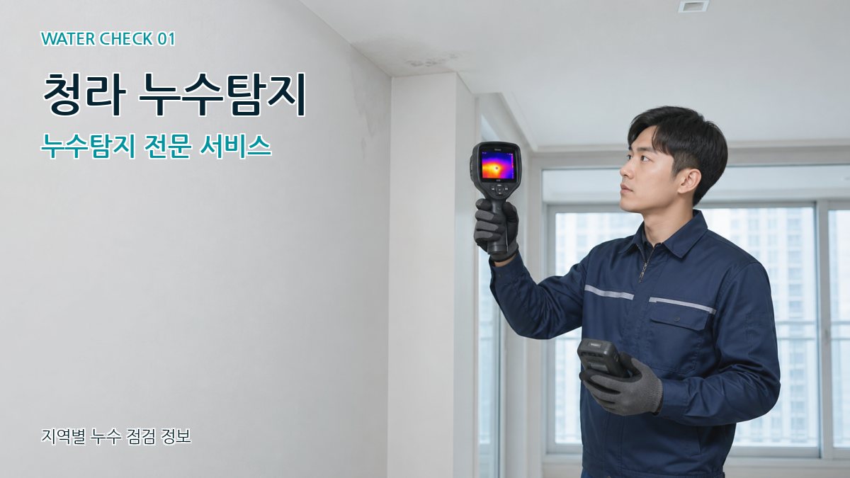 청라1동 아파트누수 누수탐지 이미지
