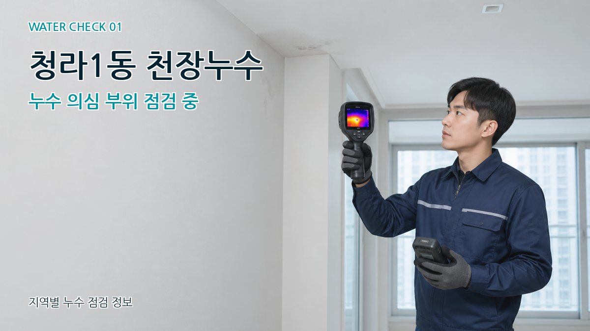 청라1동 아파트누수 누수탐지 이미지