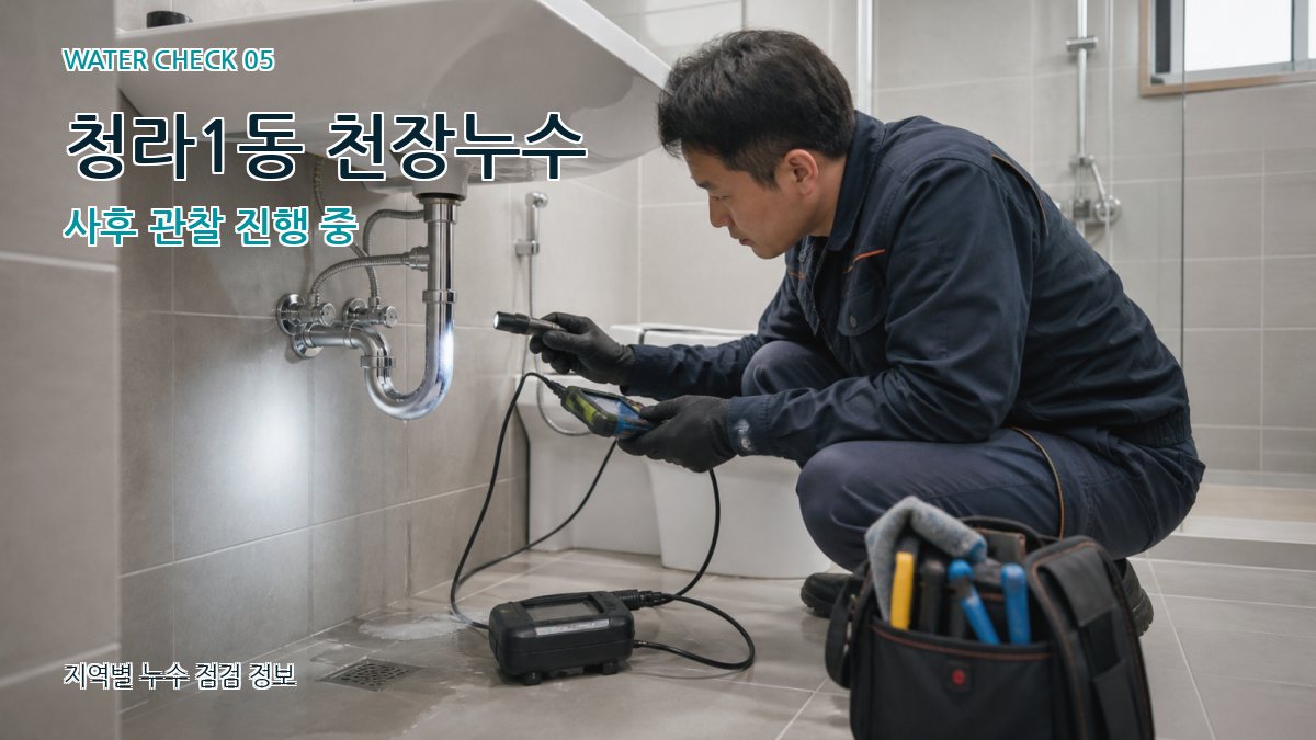 청라1동 누수공사 누수탐지 이미지